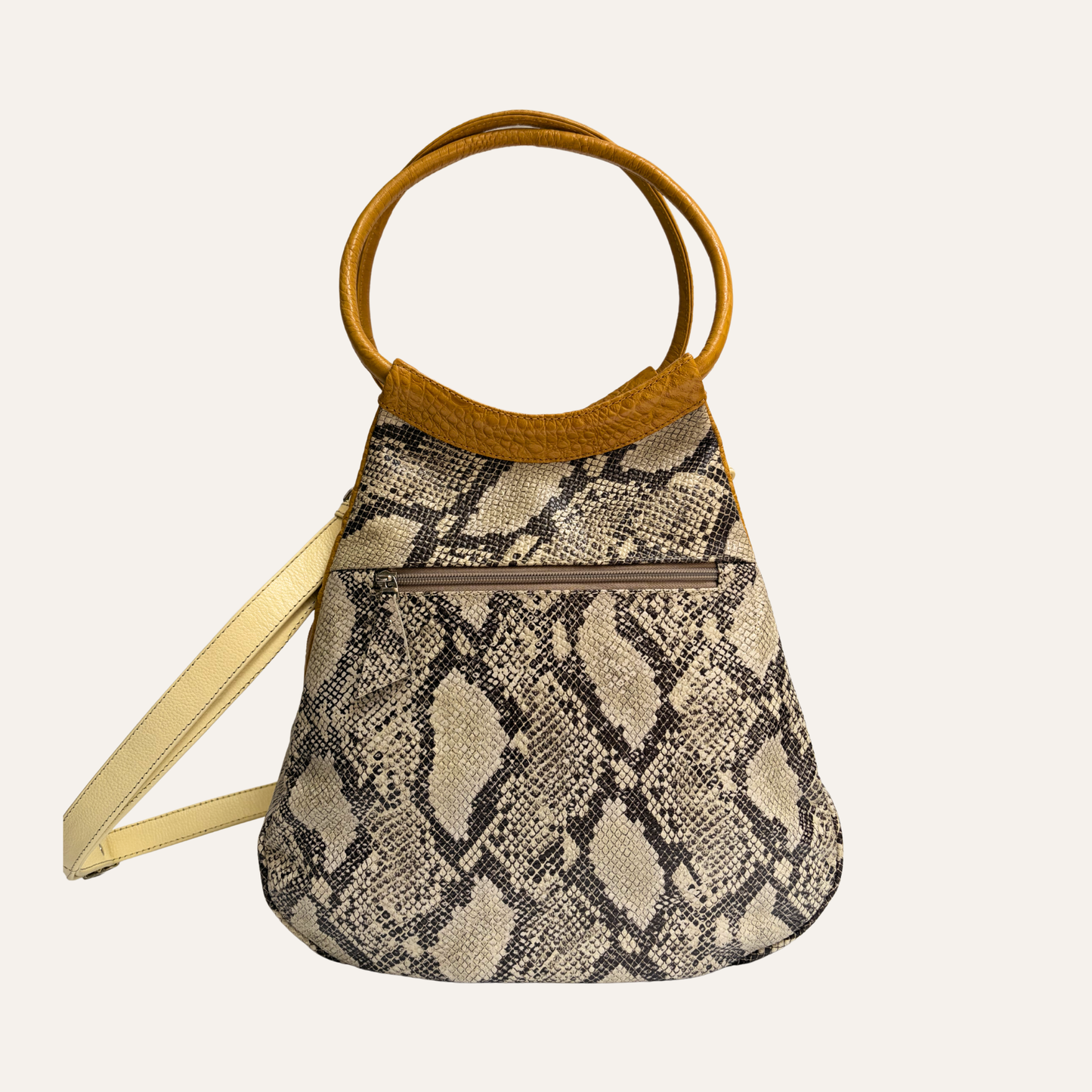 Bolso totem cobra amarillo
