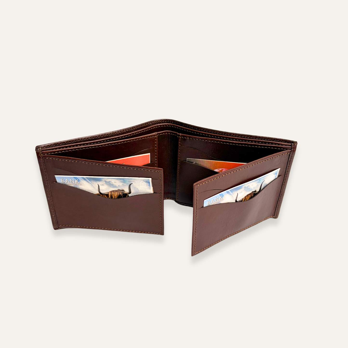 Billetera cafe para hombre