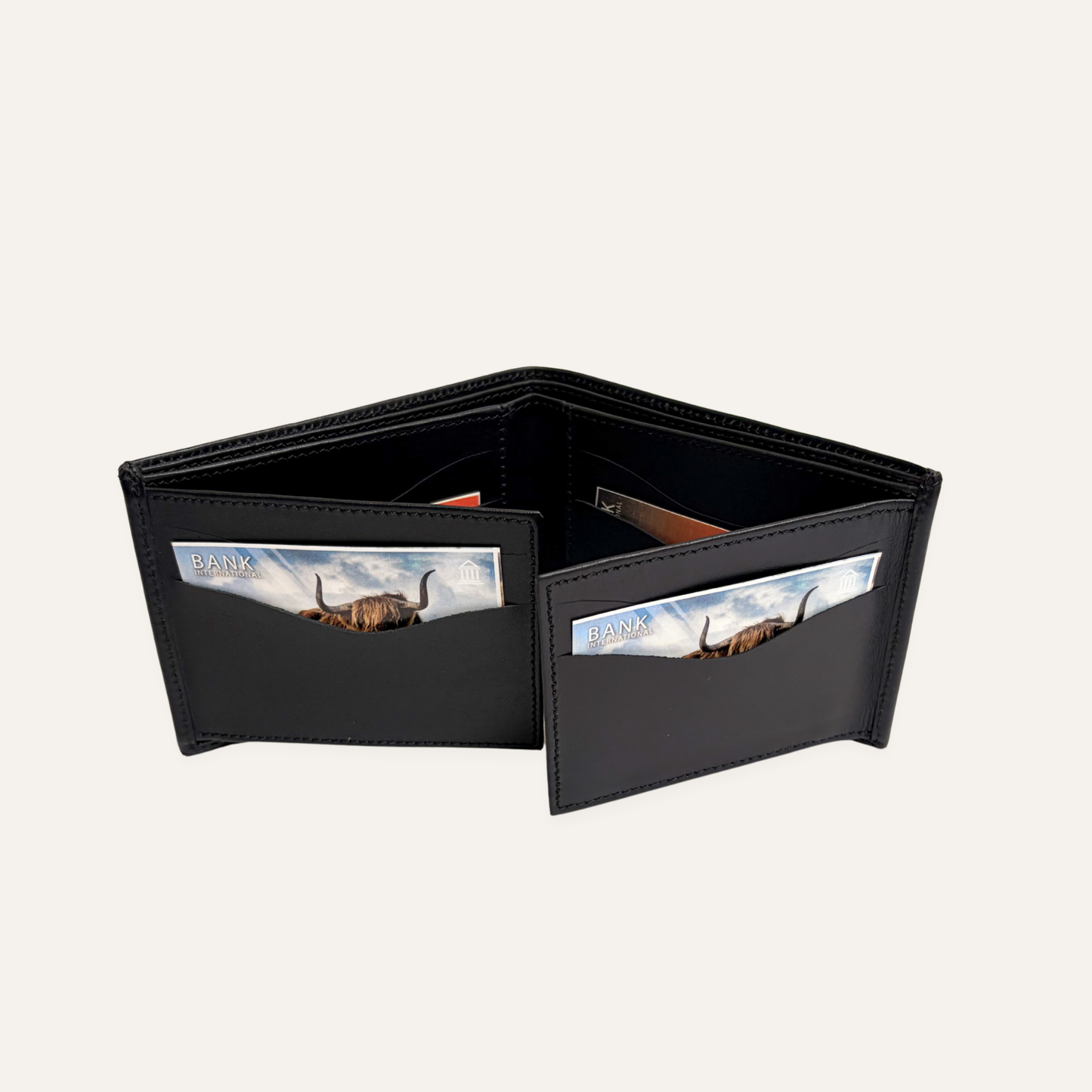 Billetera negra para hombre