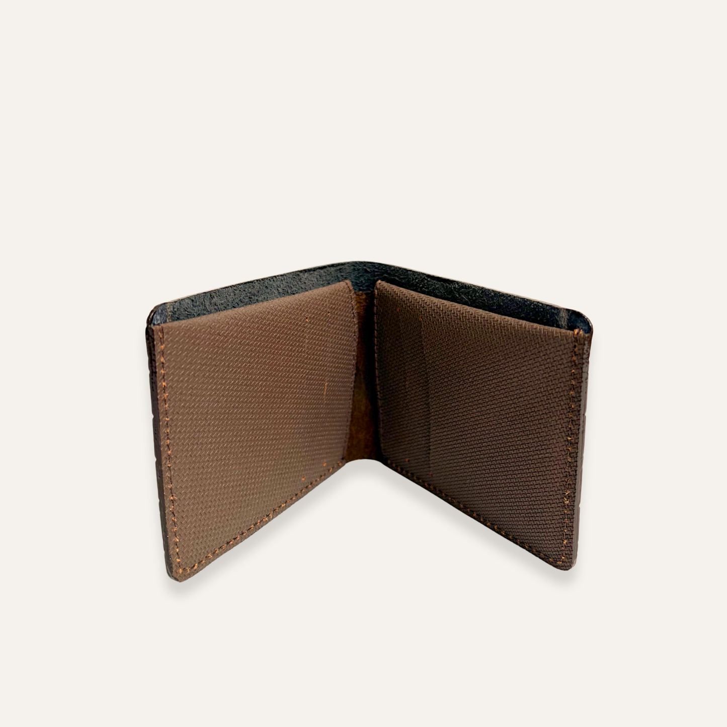 Billetera delgada cafe para hombre