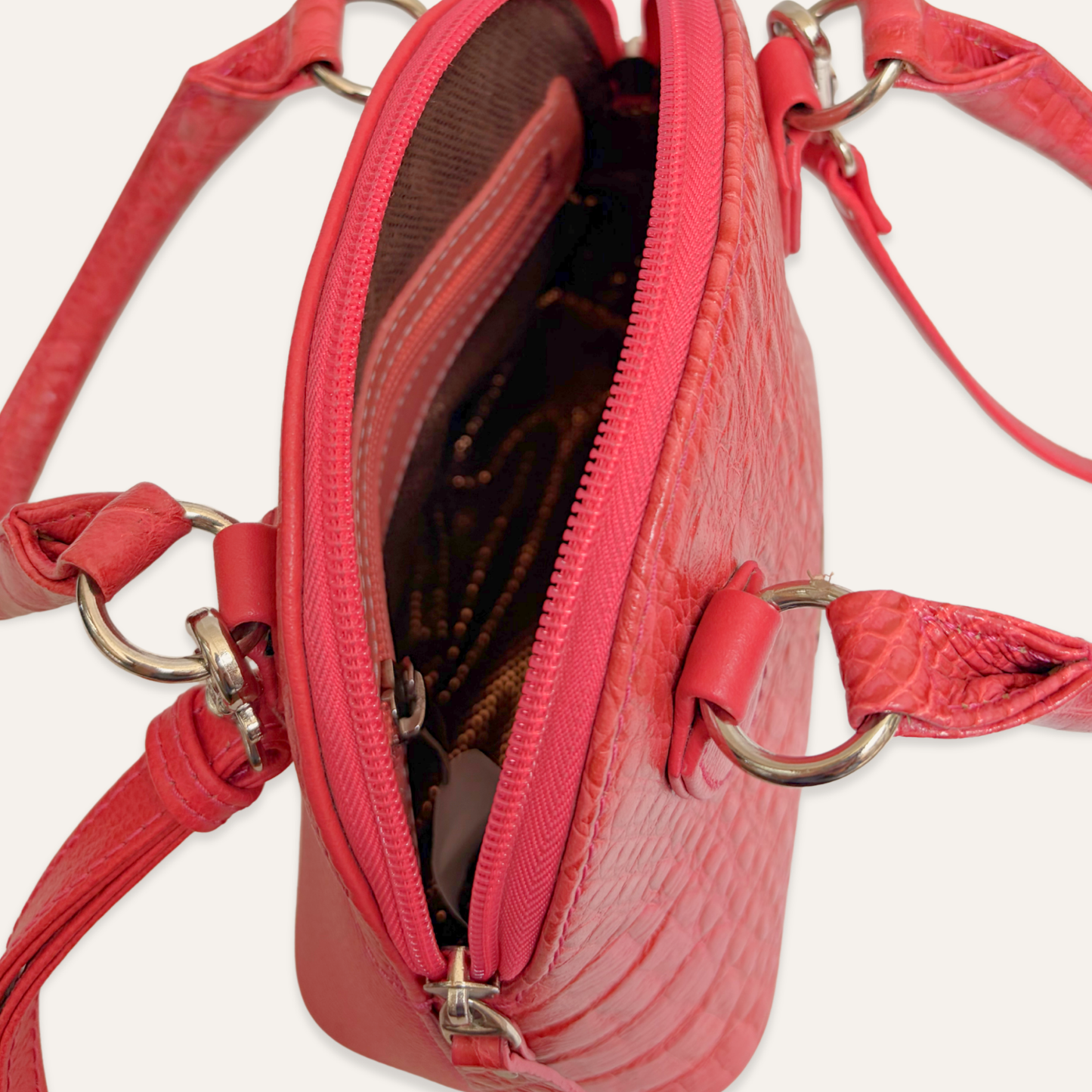 Mini cartera domo salmon marmolado