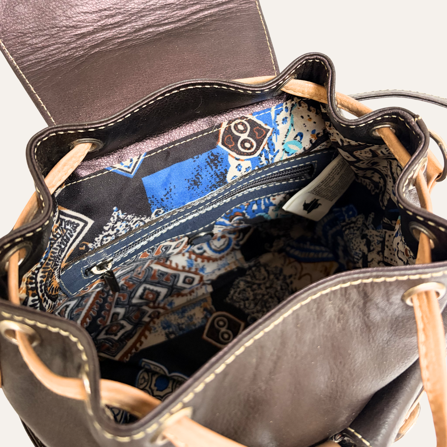 Mini morral tapa clasico cafe