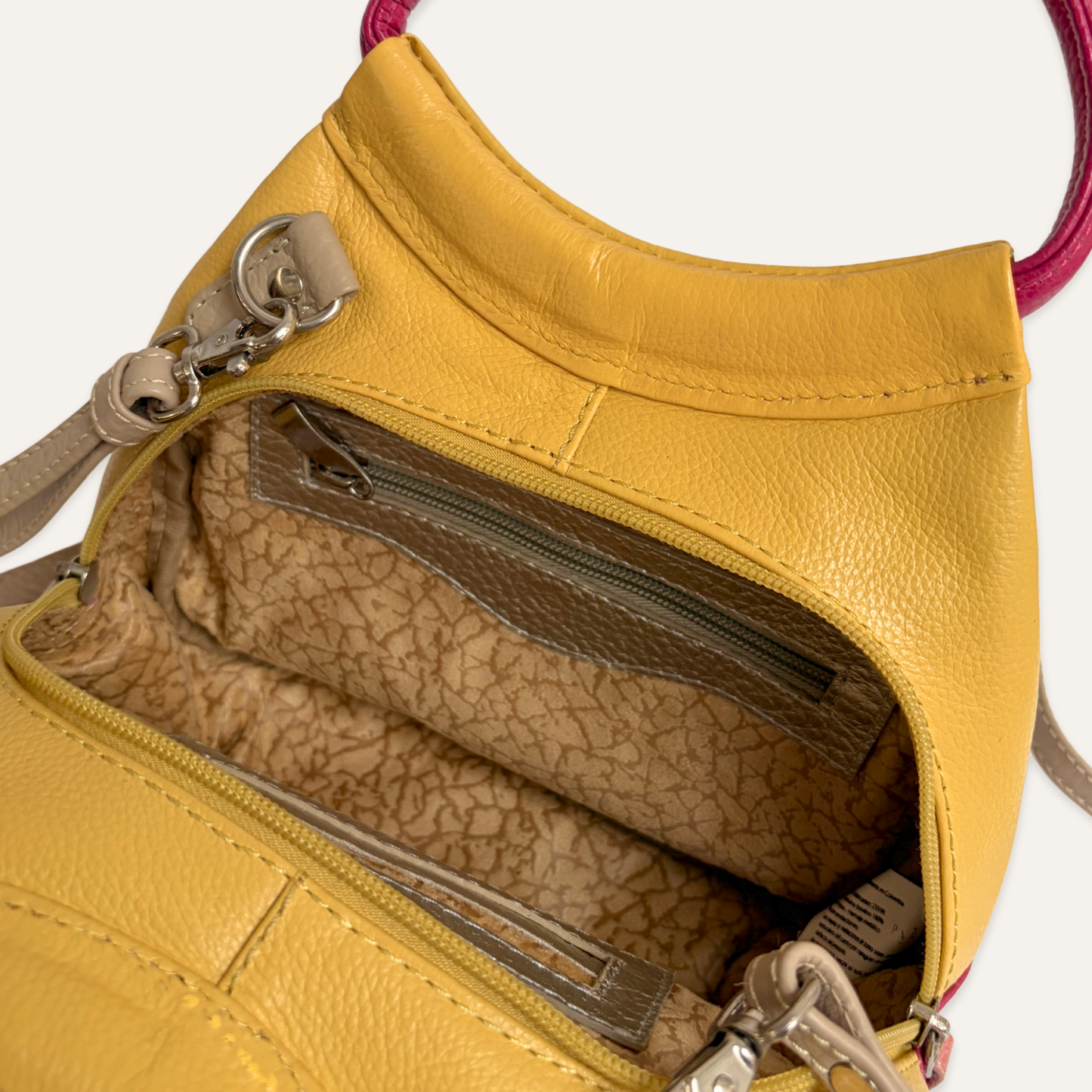 Bolso mini capullo morado marmolado