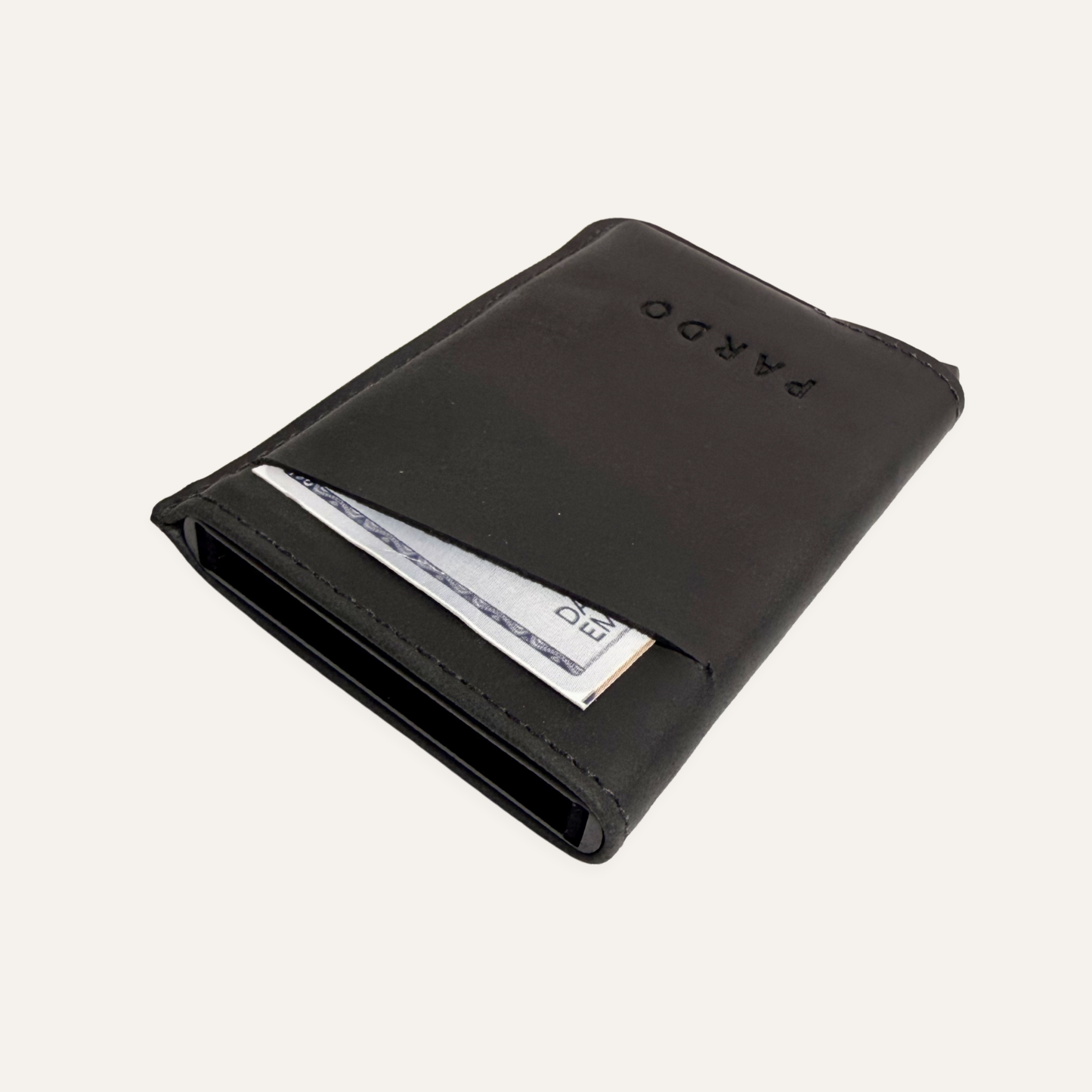 Tajetero clip sencillo para hombre negro