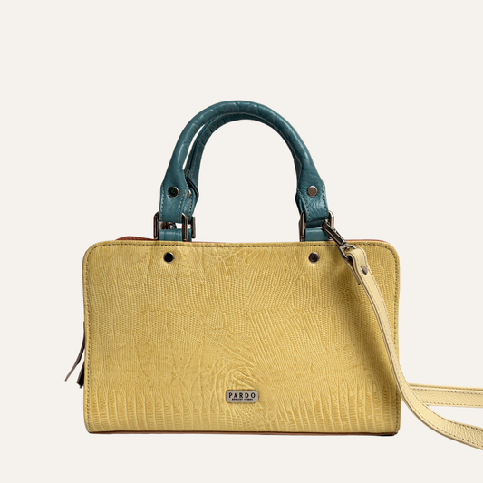 Cartera contorno amarilla