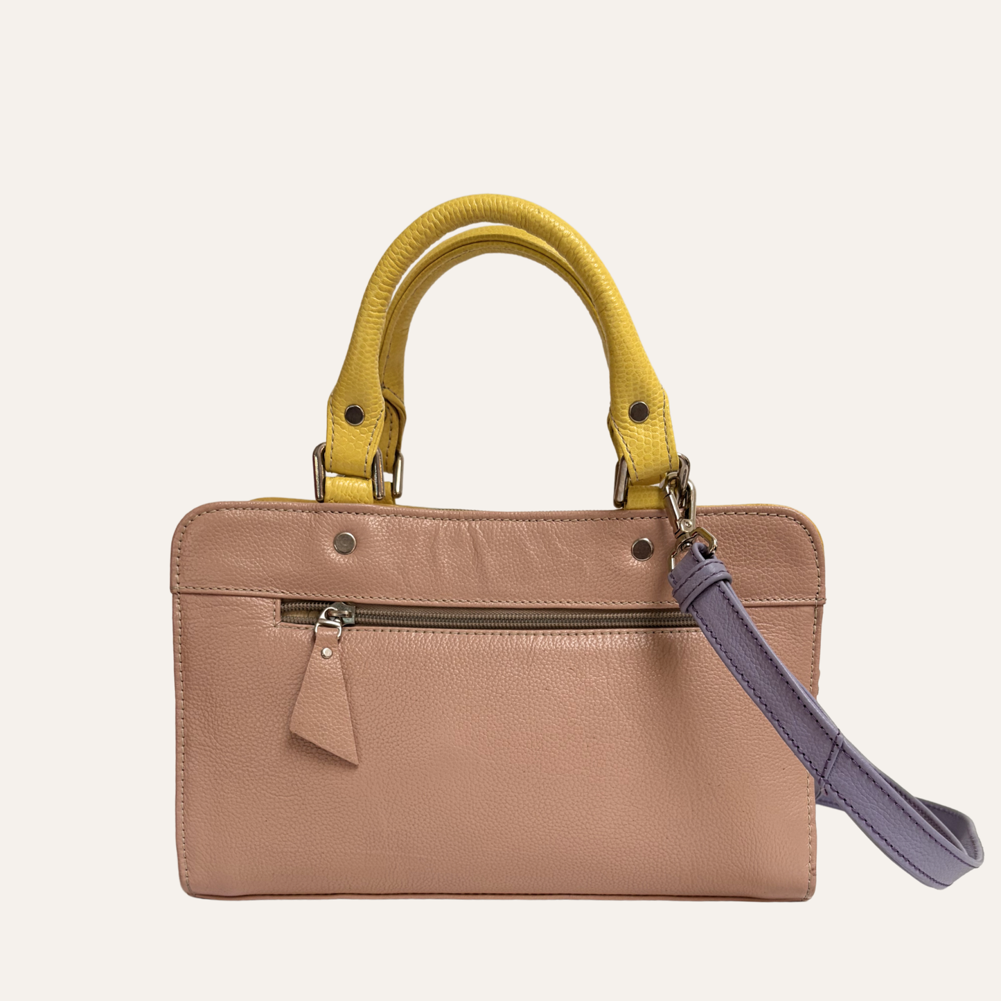 Cartera contorno lila marmolado