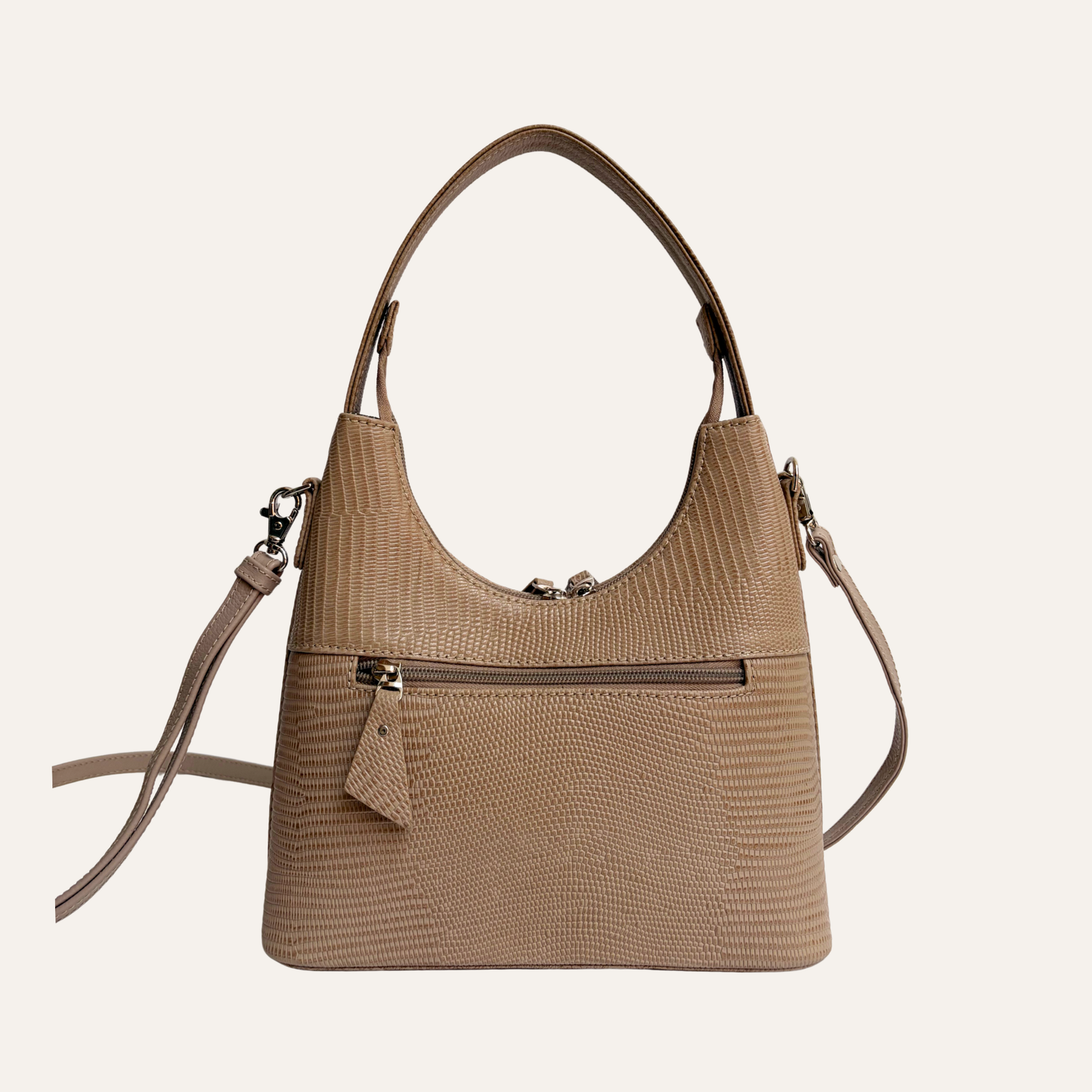 Cartera mediana avellana