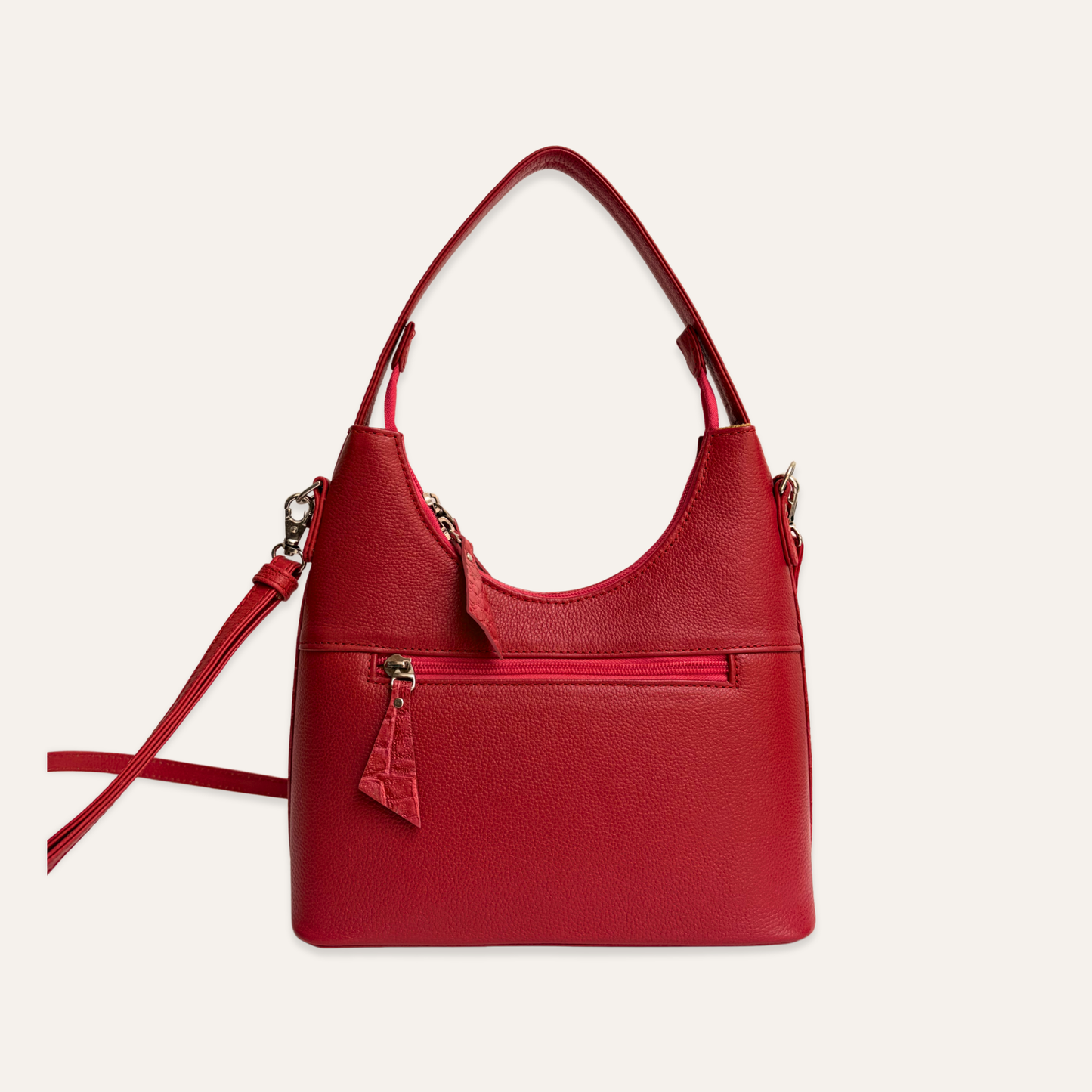 Cartera mediana clasica fucsia