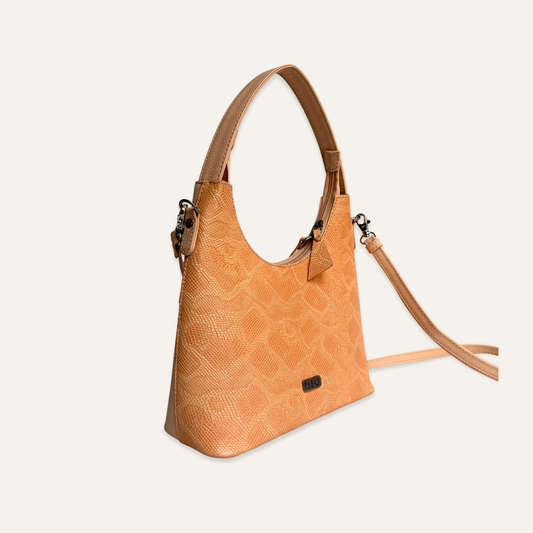 Cartera mediana clasica mandarina