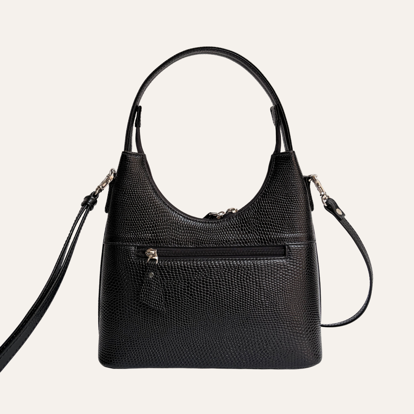 Cartera mediana clasica negra