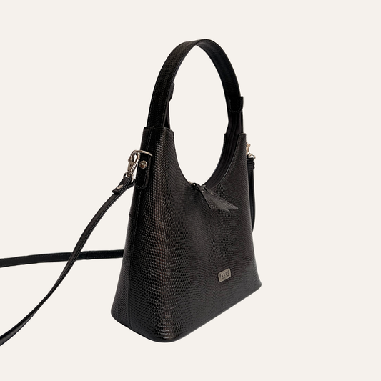Cartera mediana clasica negra