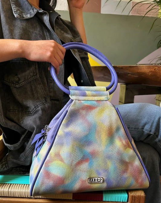Bolso Vertice lila marmolado