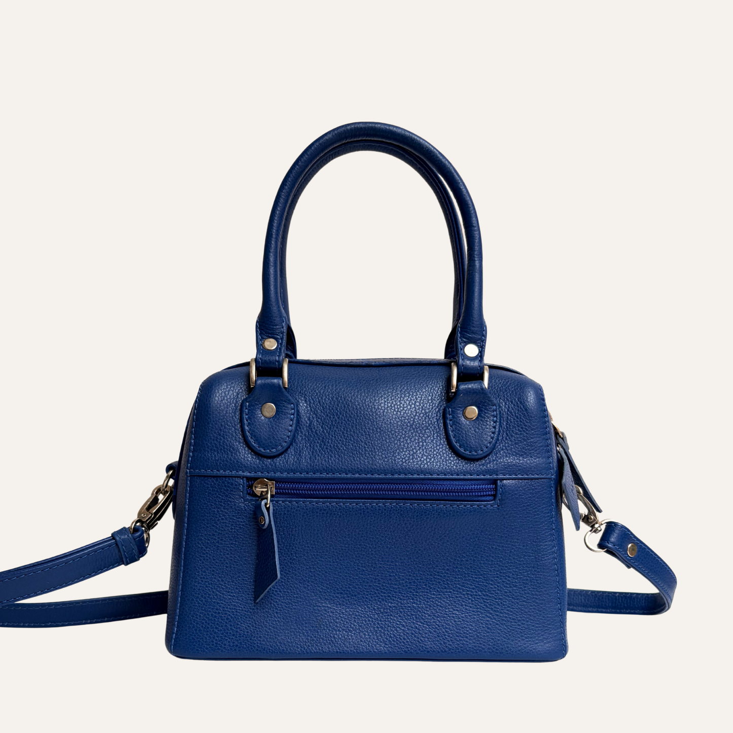 Mini baul franjas azul
