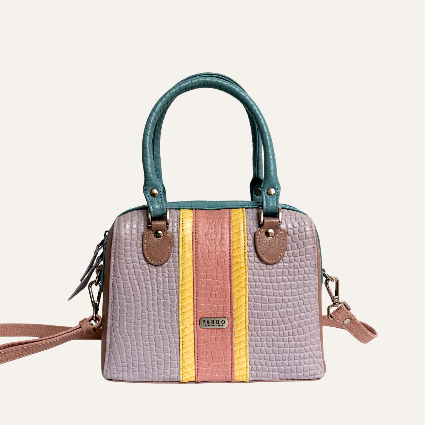 Mini baul franjas lila