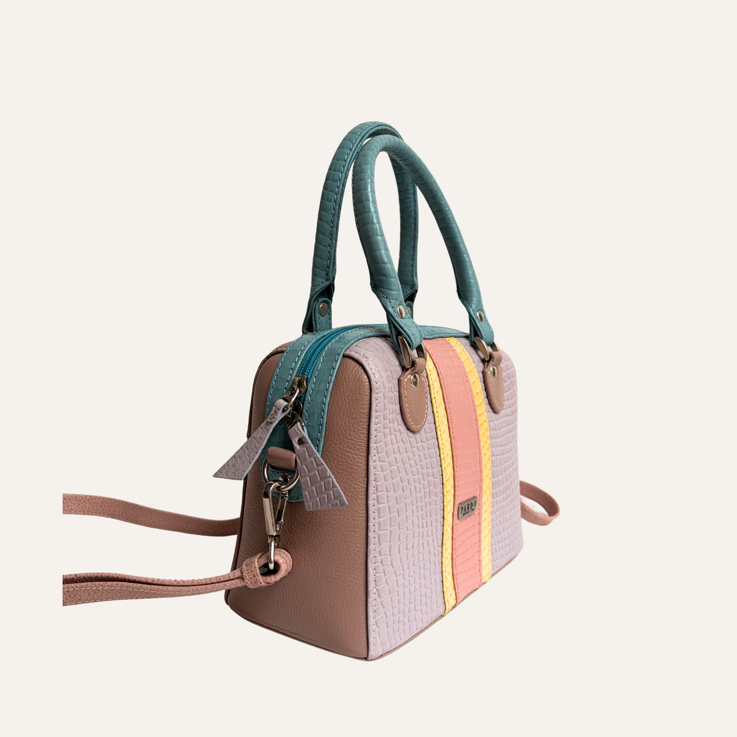 Mini baul franjas lila