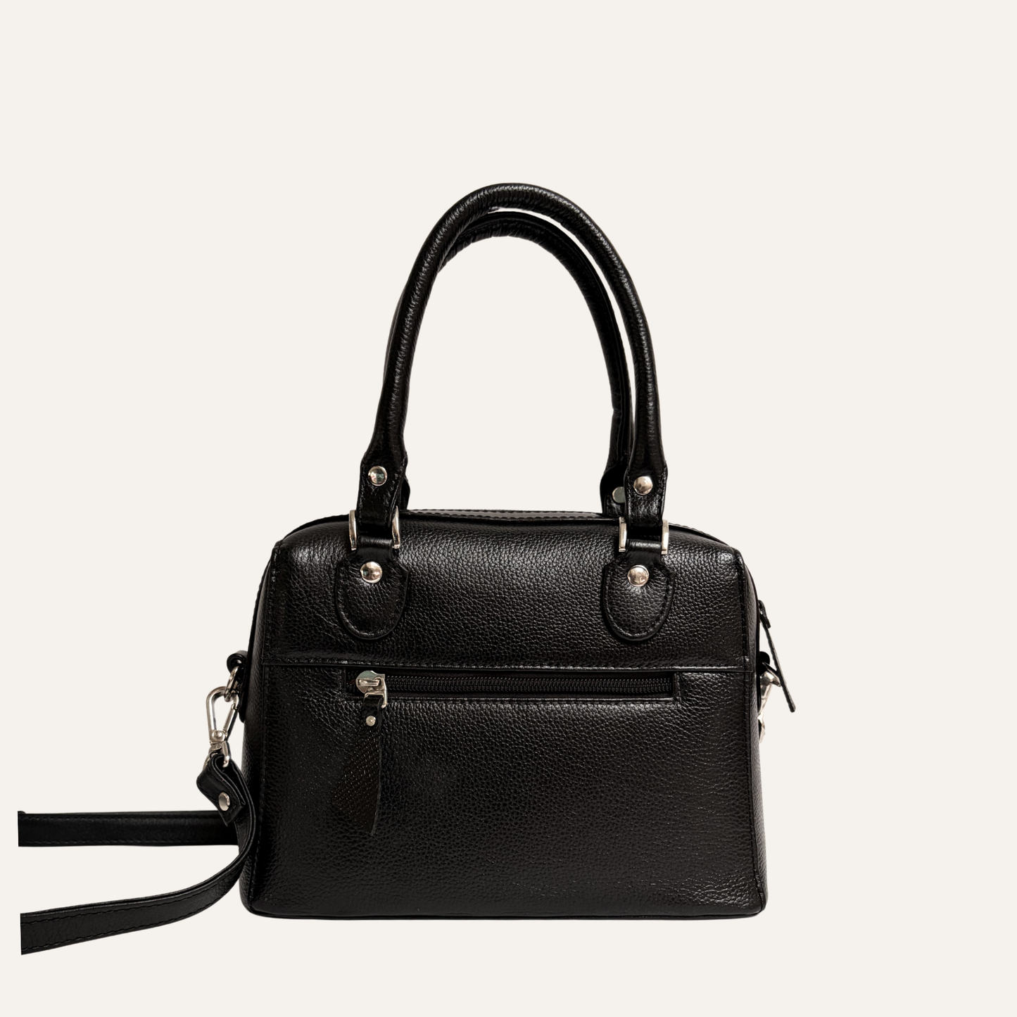 Mini baul franjas negro