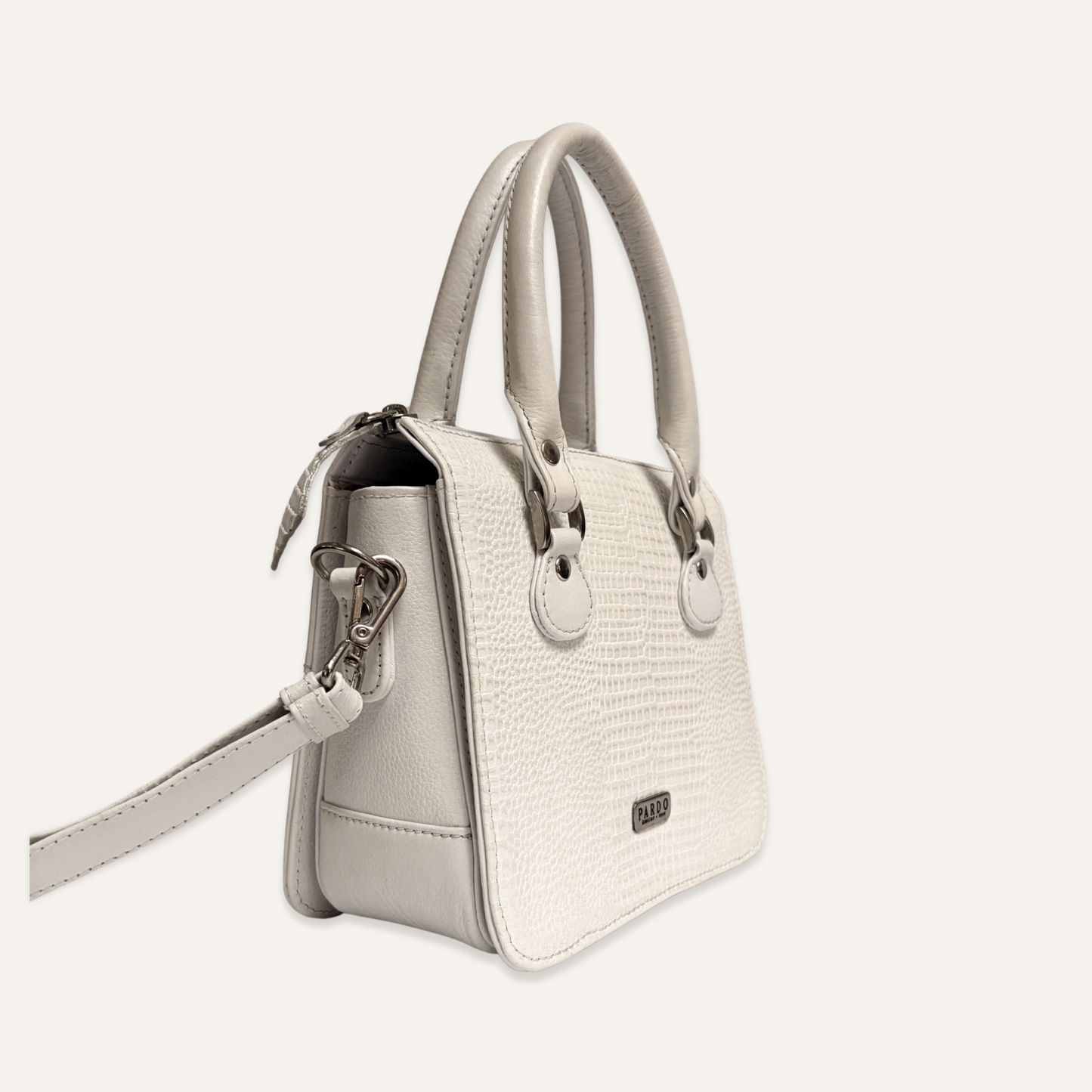 Cartera compartimientos blanco