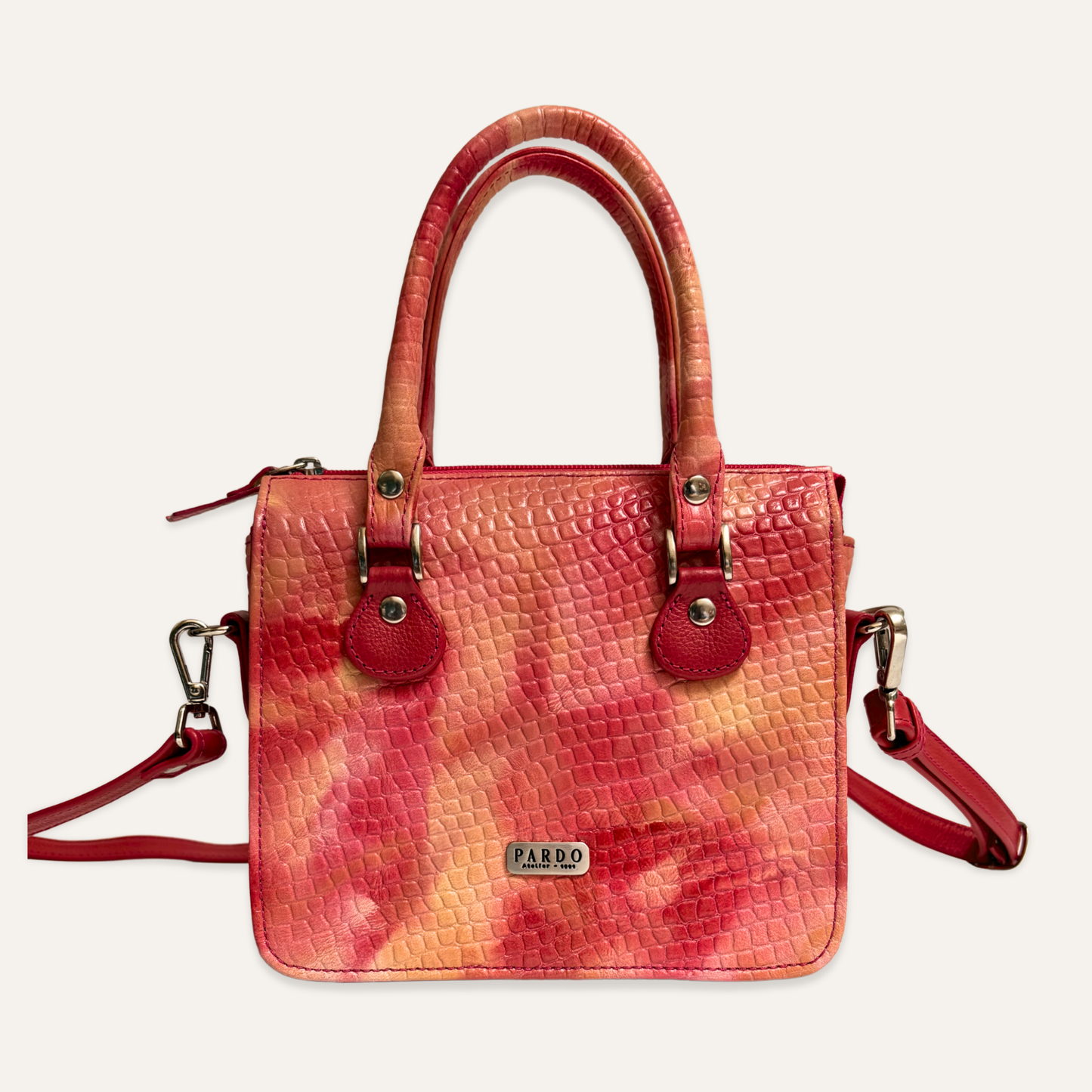 Cartera compartimientos salmon camuflado
