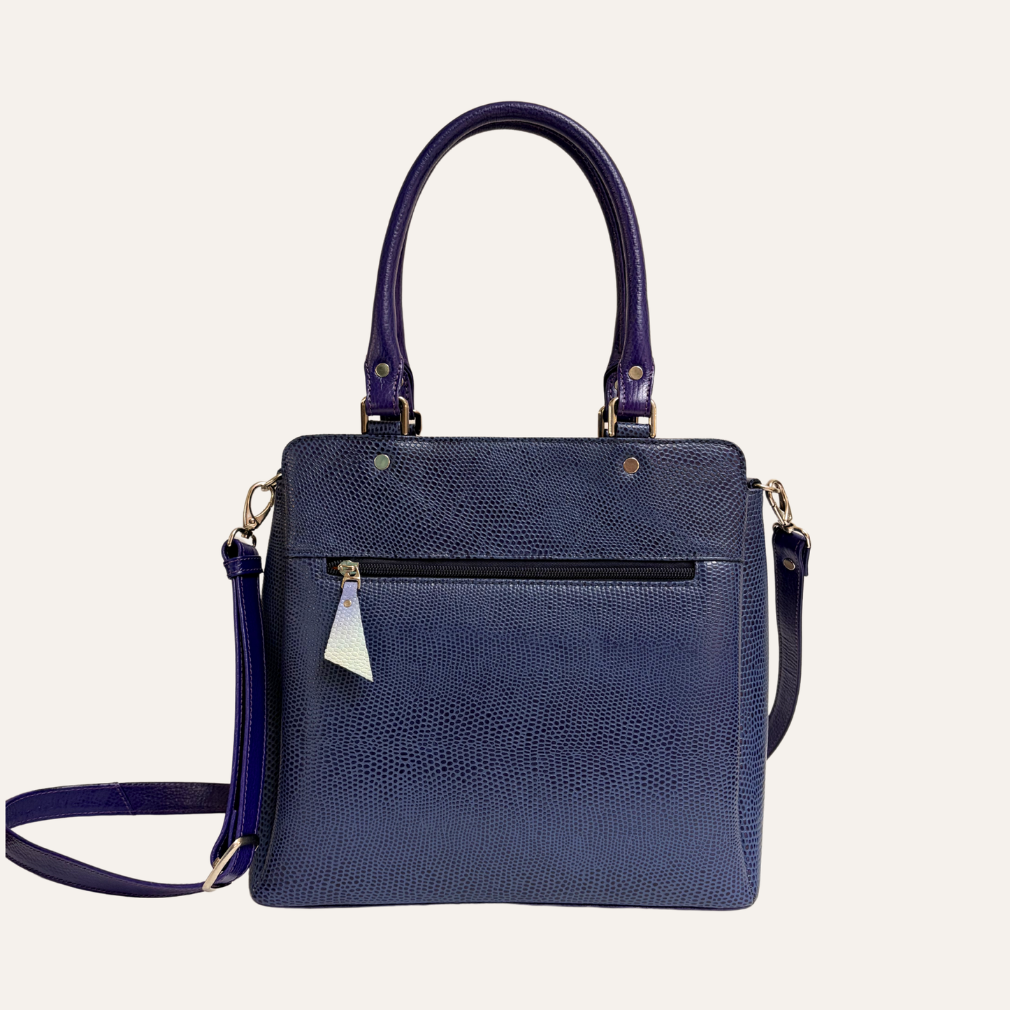 Tote multifuncional lila marmolado