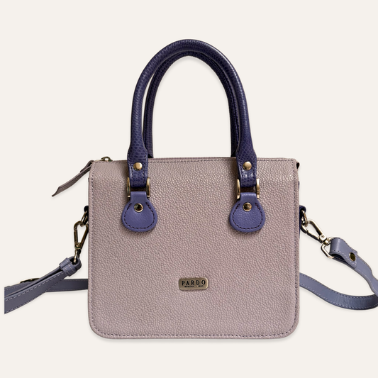 Cartera compartimientos lila
