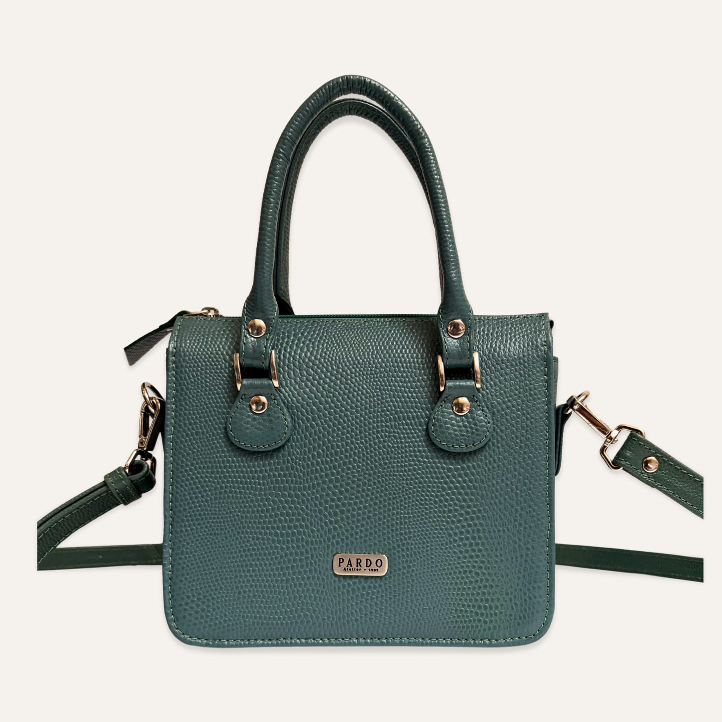 Cartera compartimientos verde