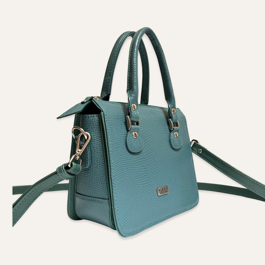 Cartera compartimientos verde