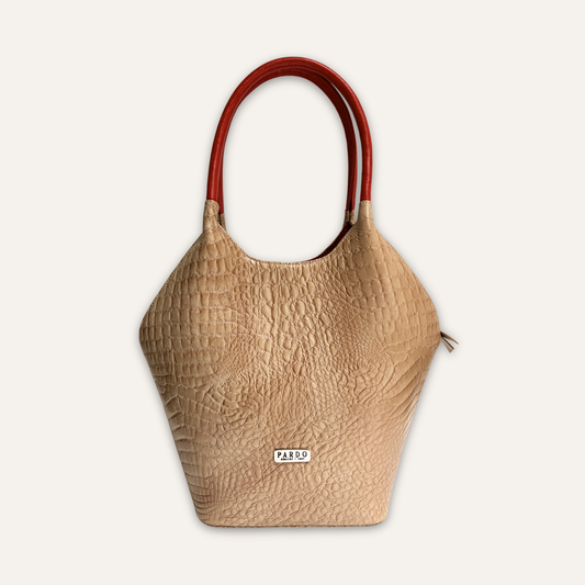 Canasta grande beige