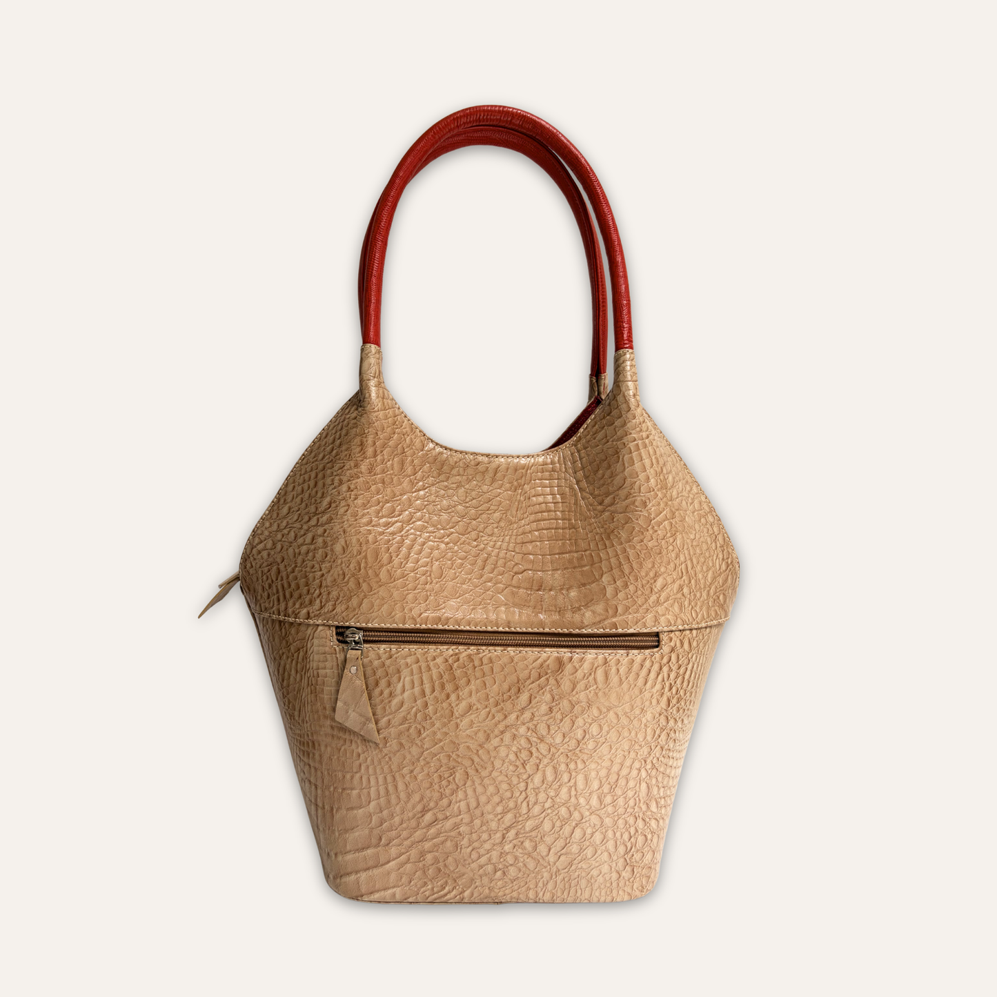 Canasta grande beige
