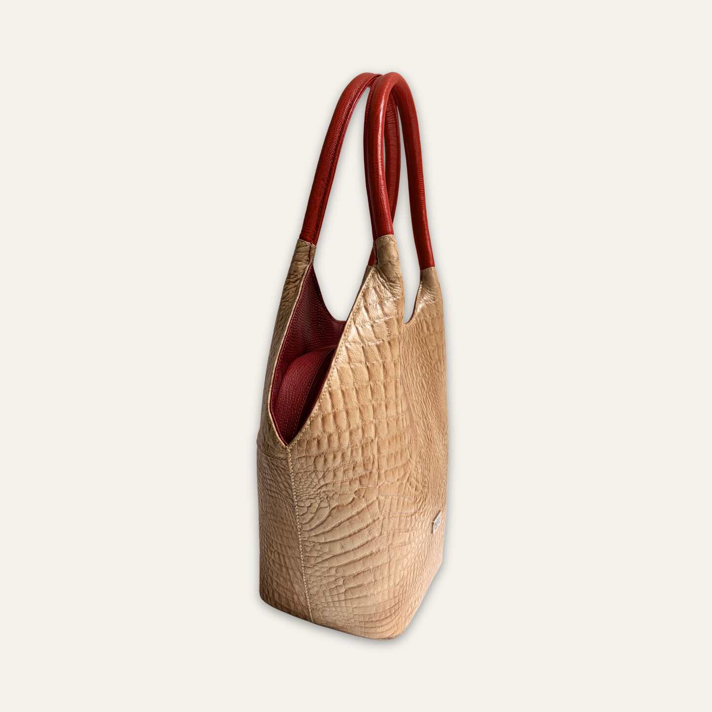 Canasta grande beige