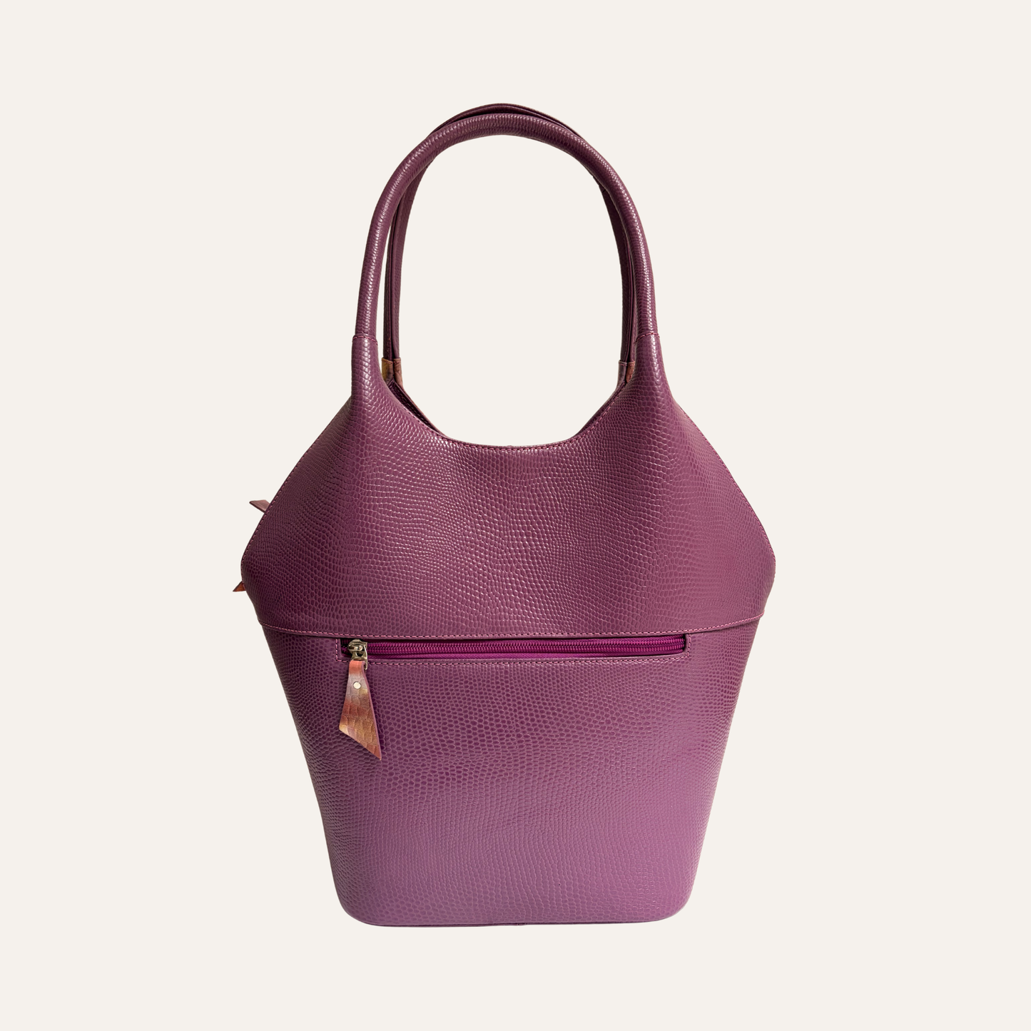 Canasta grande morada camuflada