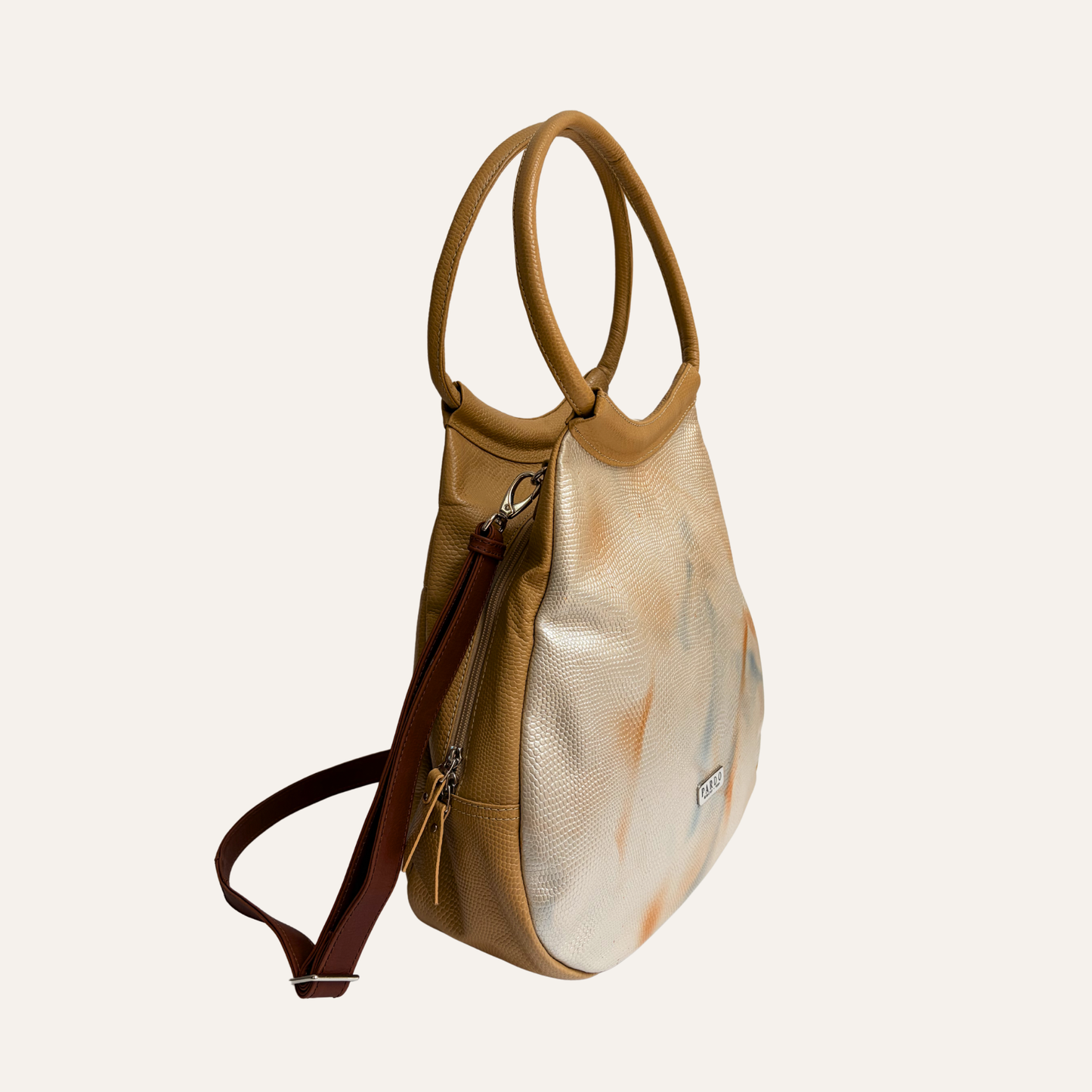 Bolso totem beige camuflado