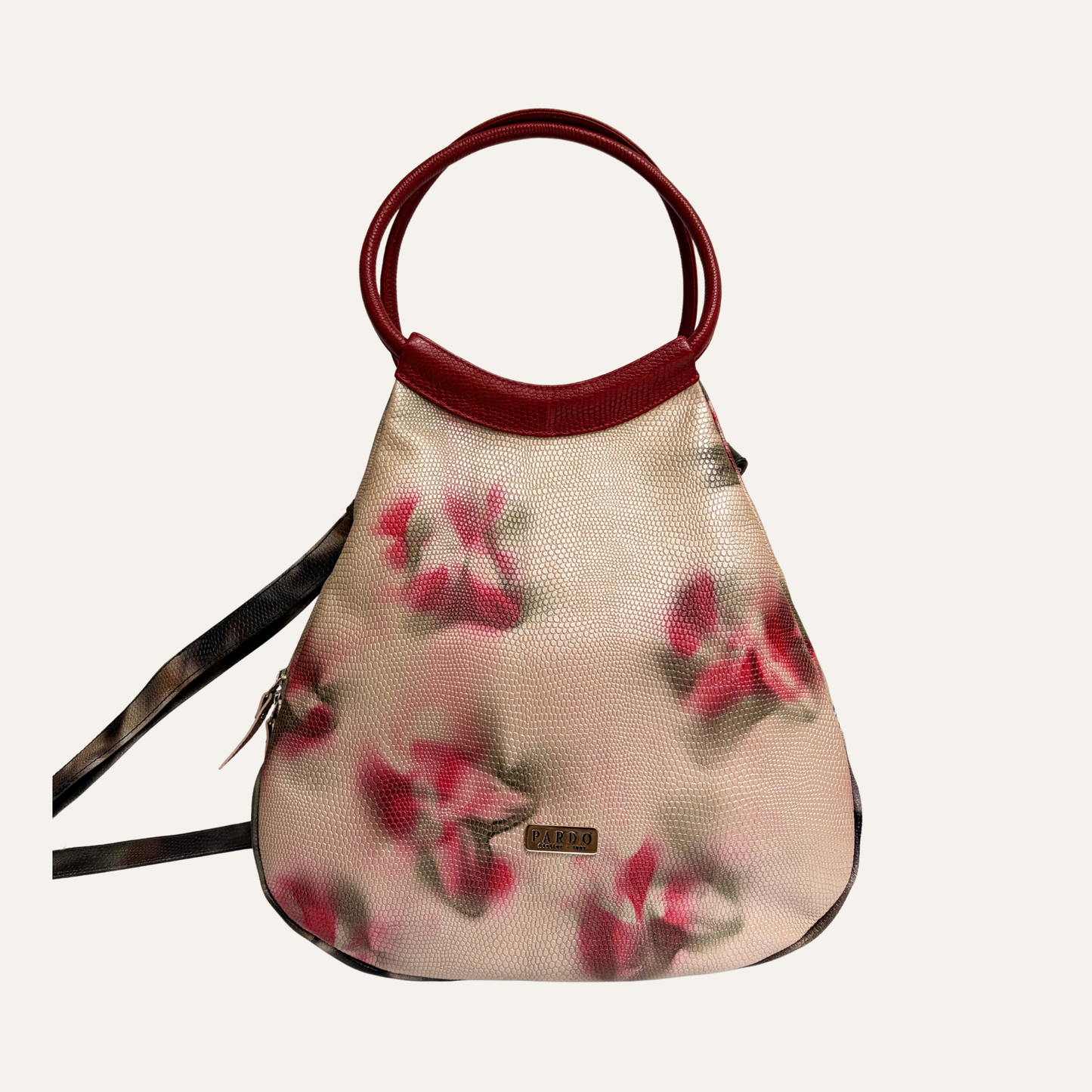 Bolso totem rojo camuflado