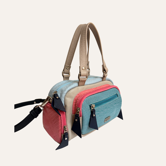 Cartera Mini bitacora azul