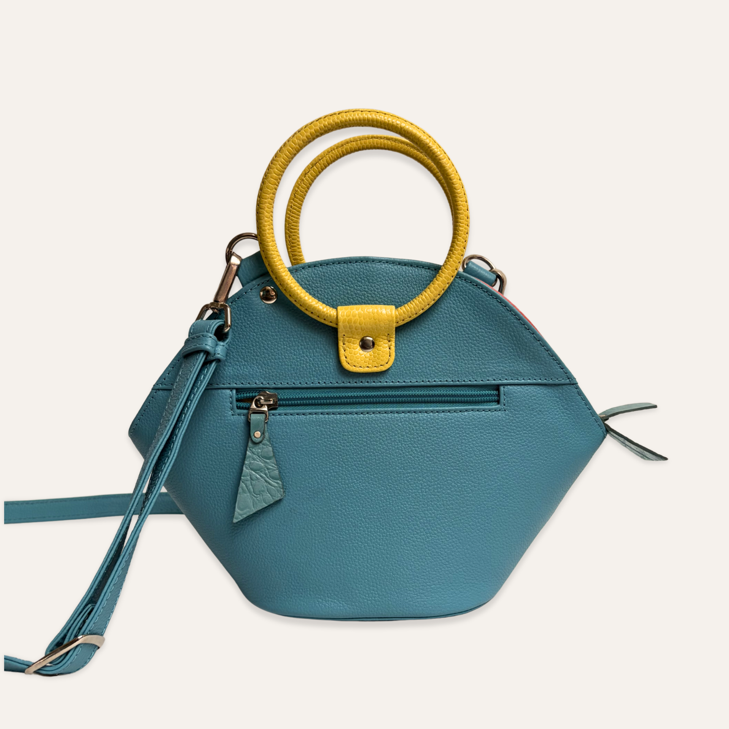 Cartera aura azul