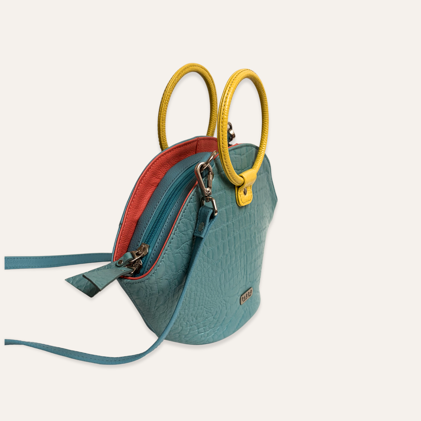 Cartera aura azul