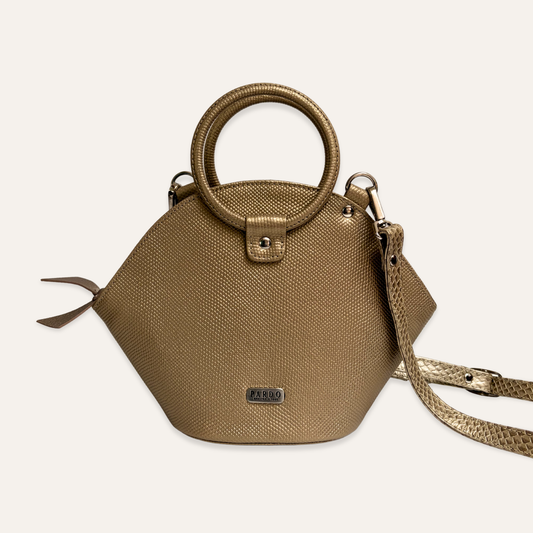 Cartera aura dorada