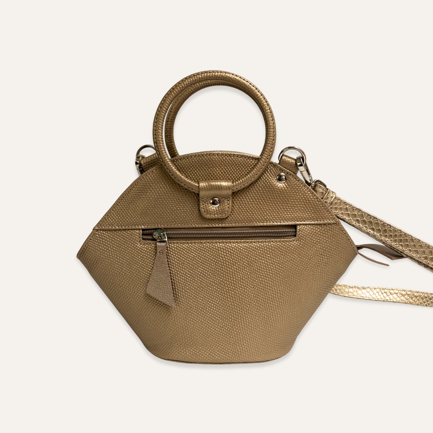 Cartera aura dorada