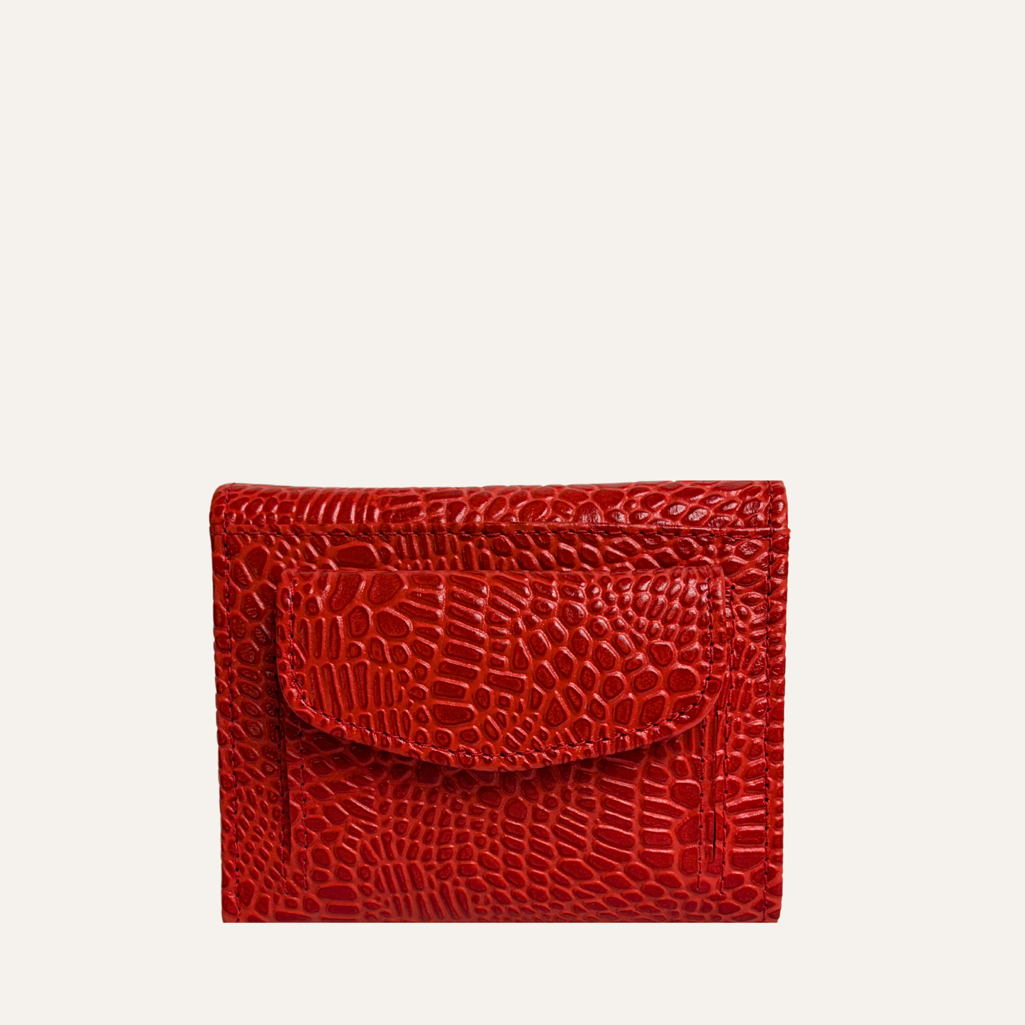 Billetera compacta ruby red