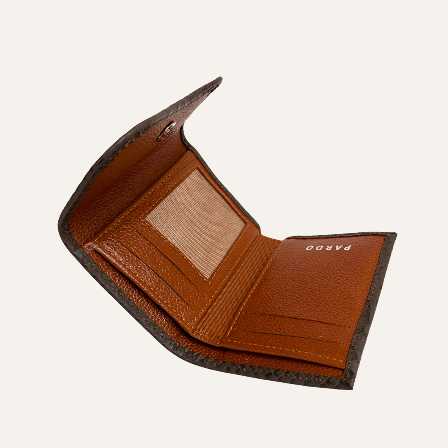 Billetera pequeña cafe miel