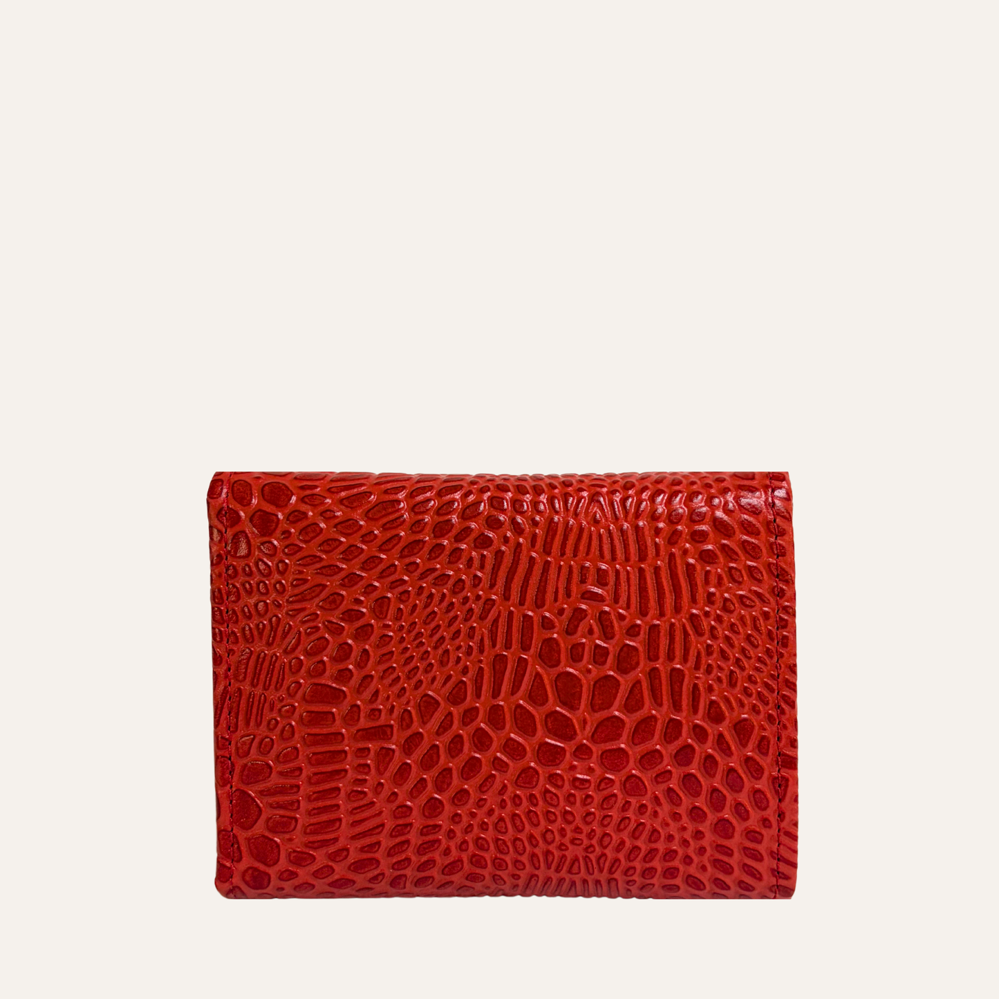 Billetera pequeña rojo carey