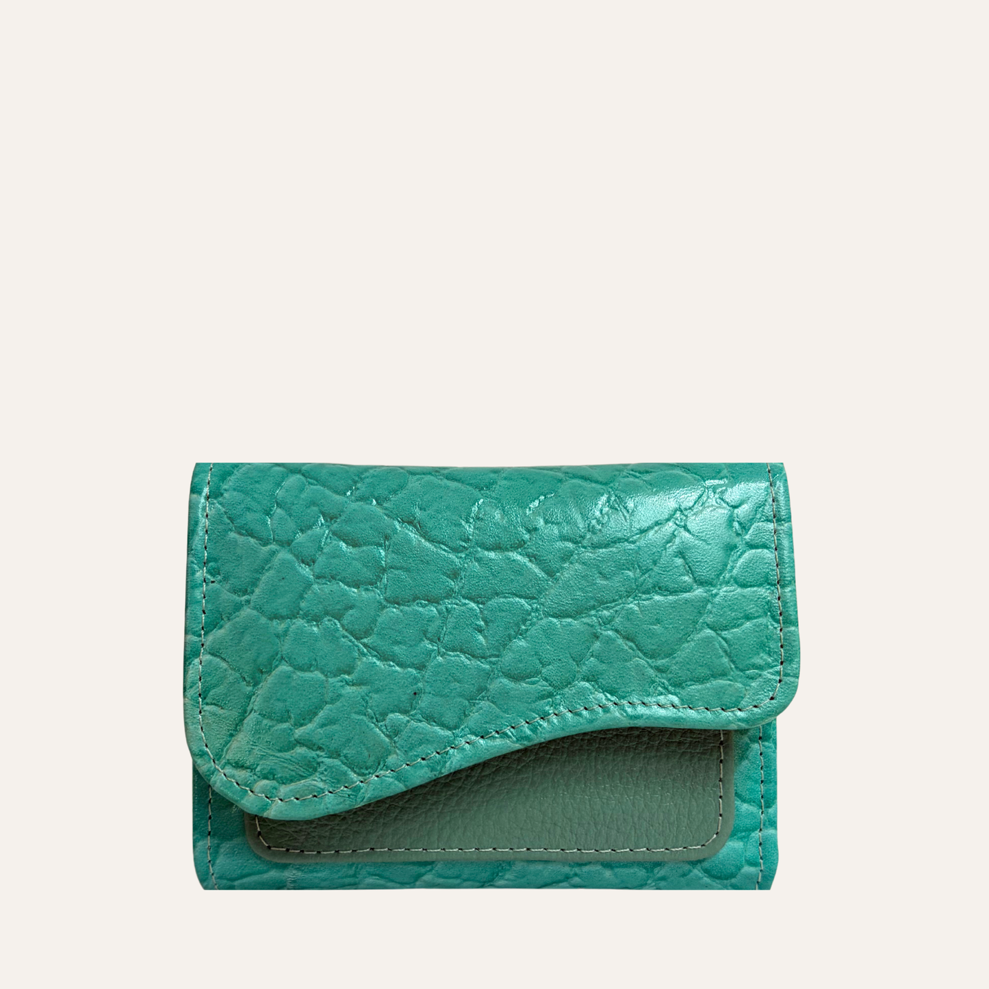 Billetera pequeña verde menta
