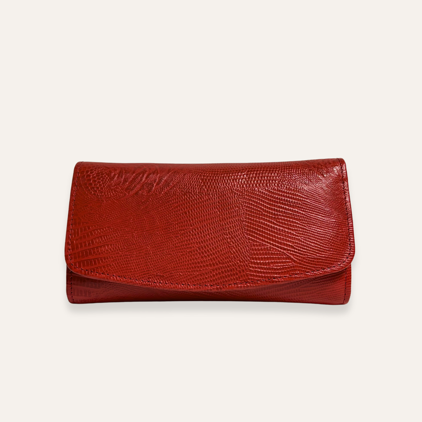 Billetera larga roja