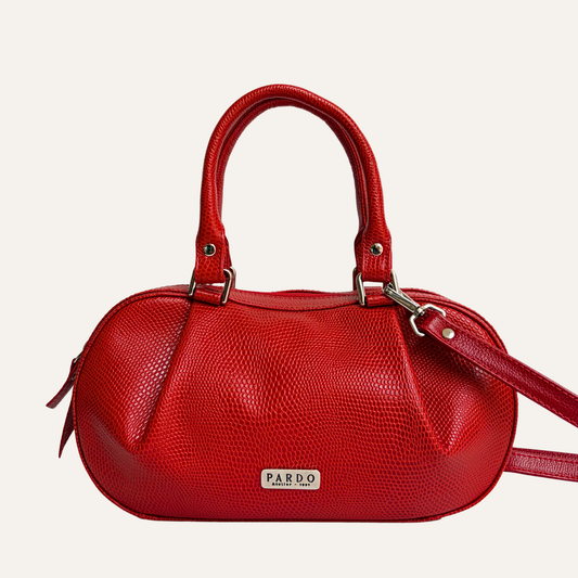 Baul abombado rojo