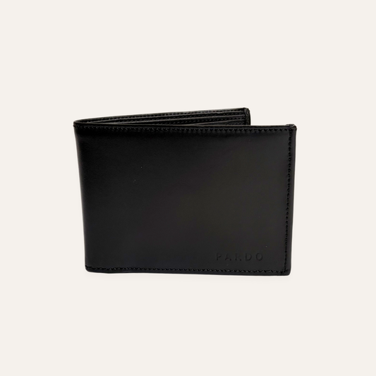 Billetera negra para hombre