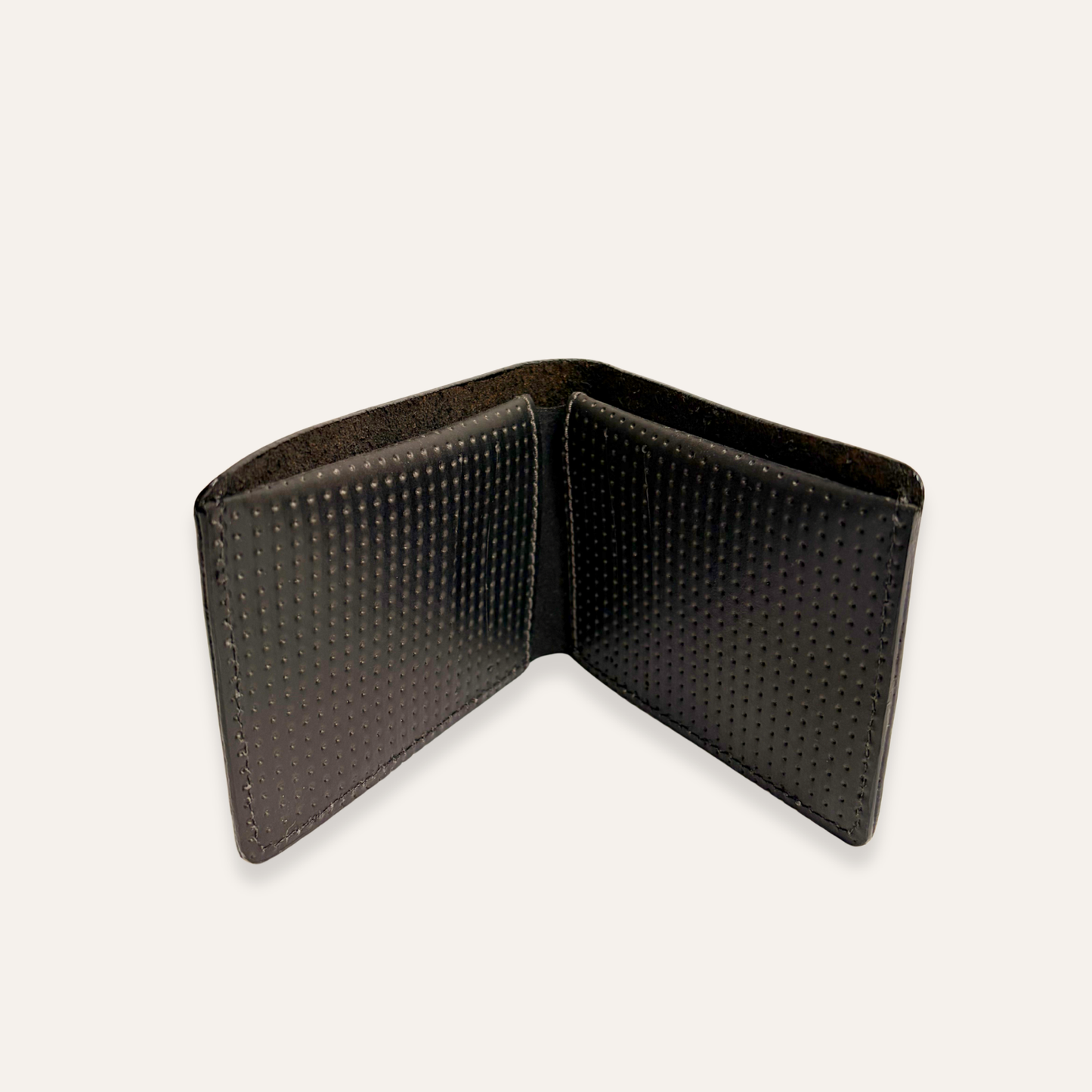 Billetera delgada negra para hombre