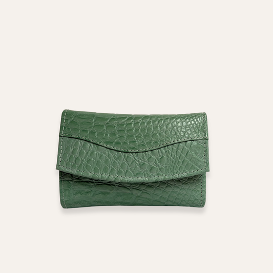 Billetera mediana verde menta