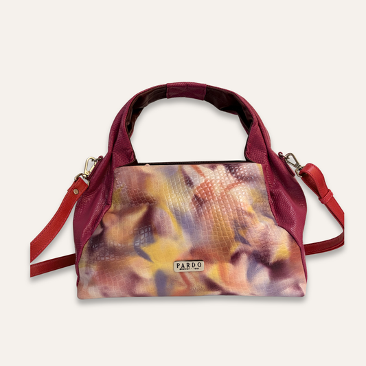 Boho asas fruncidas fucsia