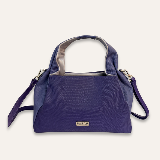 Boho asas fruncidas morado