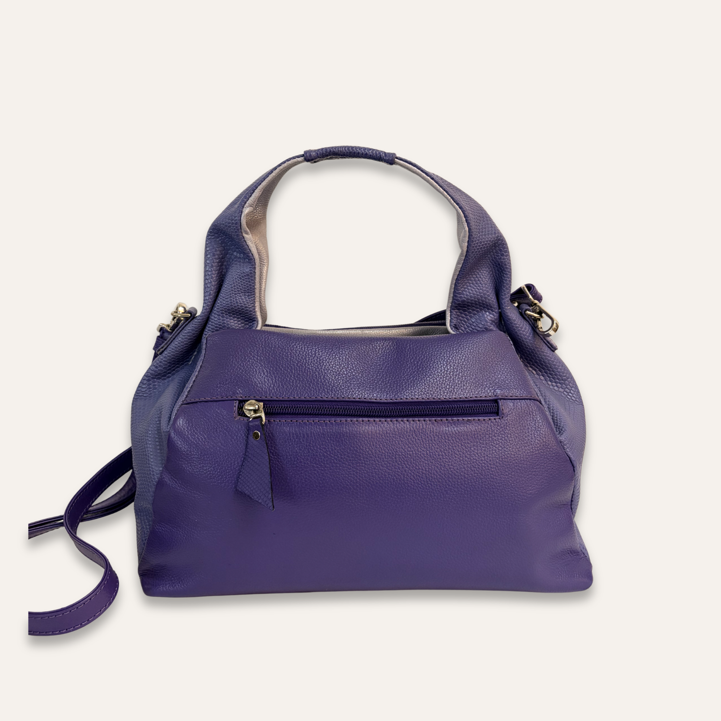 Boho asas fruncidas morado