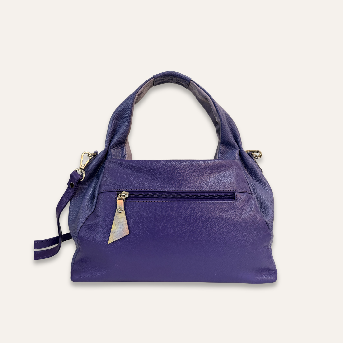 Boho asas fruncidas morado camuflado